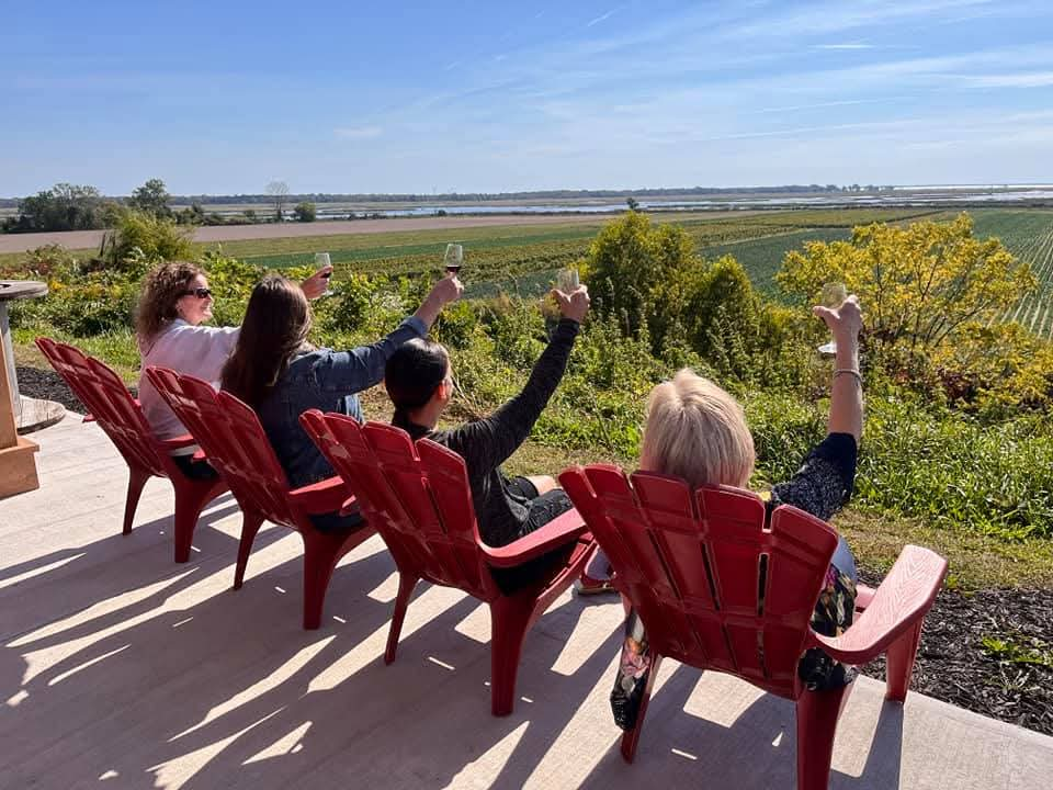 Cheers to great wine, beautiful views, and better friends, at Inasphere Wines, the best winery in Norfolk County