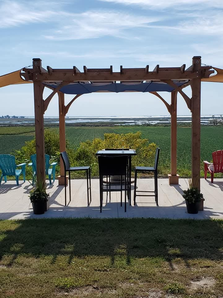 The view over-looking an Ontario UNESCO site from Inasphere Wines