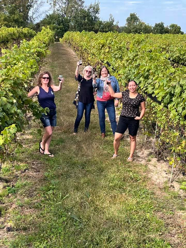 Wine tasting in the vineyards of the Burning Kiln Winery, one of the best wineries and brew pubs in Norfolk County