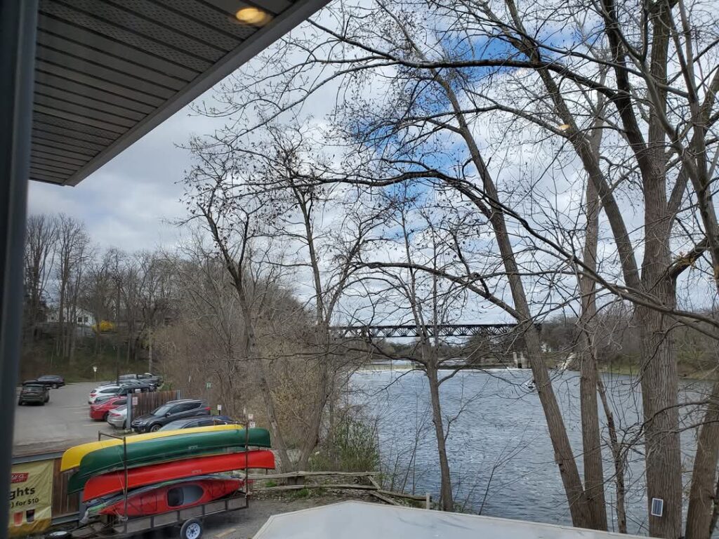 The river view found at Cobblestone's makes it one of the Best Restaurants in Paris, Ontario for the views