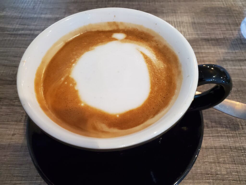 Relax and enjoy a latte in front of the fire at Terra Nova, an Ontario Nordic Spa