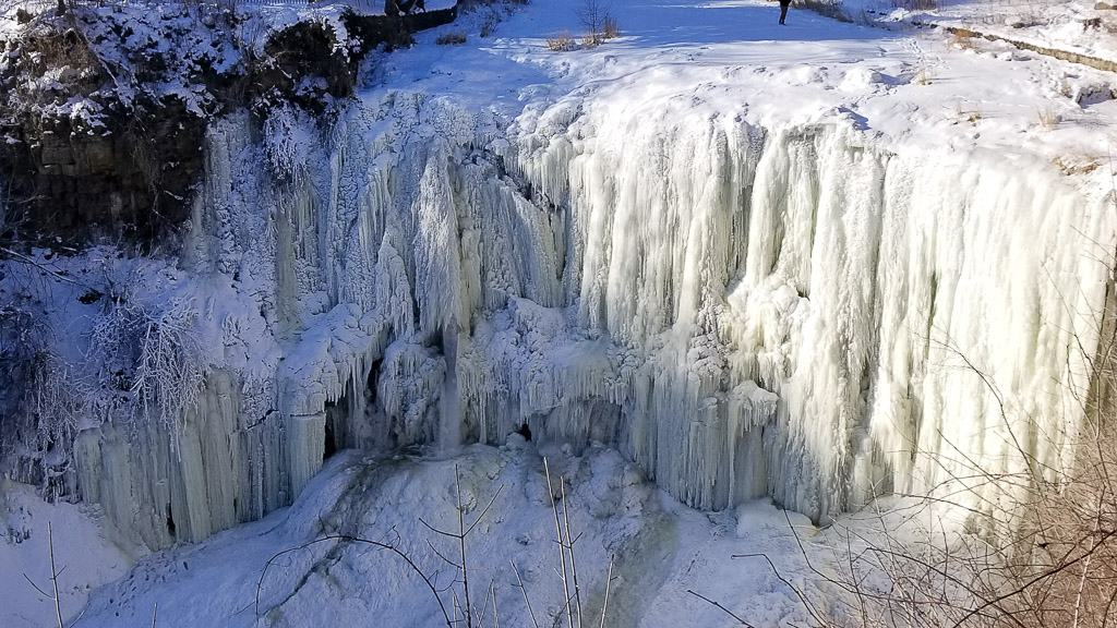 Hamilton is known to have the most waterfalls iin the world, which makes this the ideal winter weekend Ontario getaway for waterfall chasers