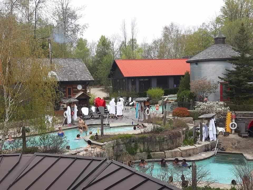 When visiting Collingwood and Blue Mountain relax at the Scandinave Spa, Ontario's first Nordic Spa