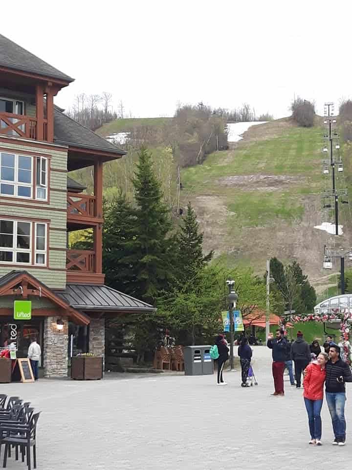 Exploring Blue Mountain Village in the off-season of spring is best