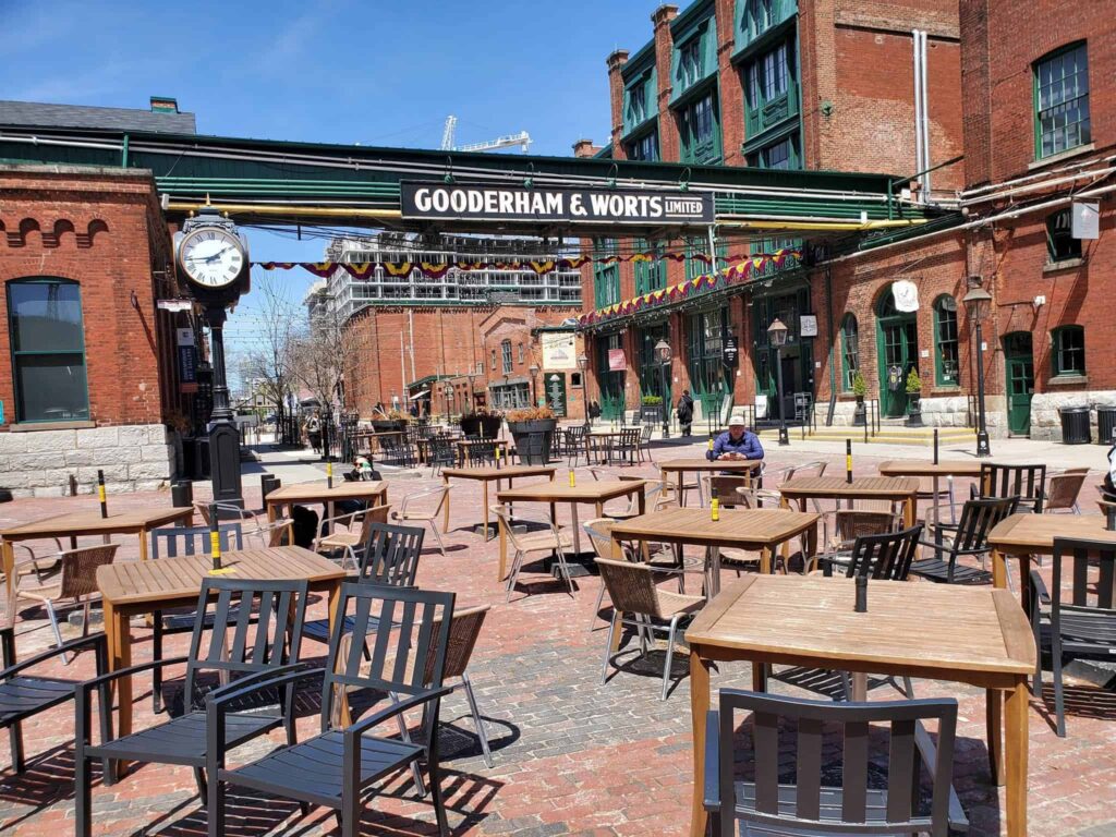 There are plenty of dining options available in theDistillery District of Toronto