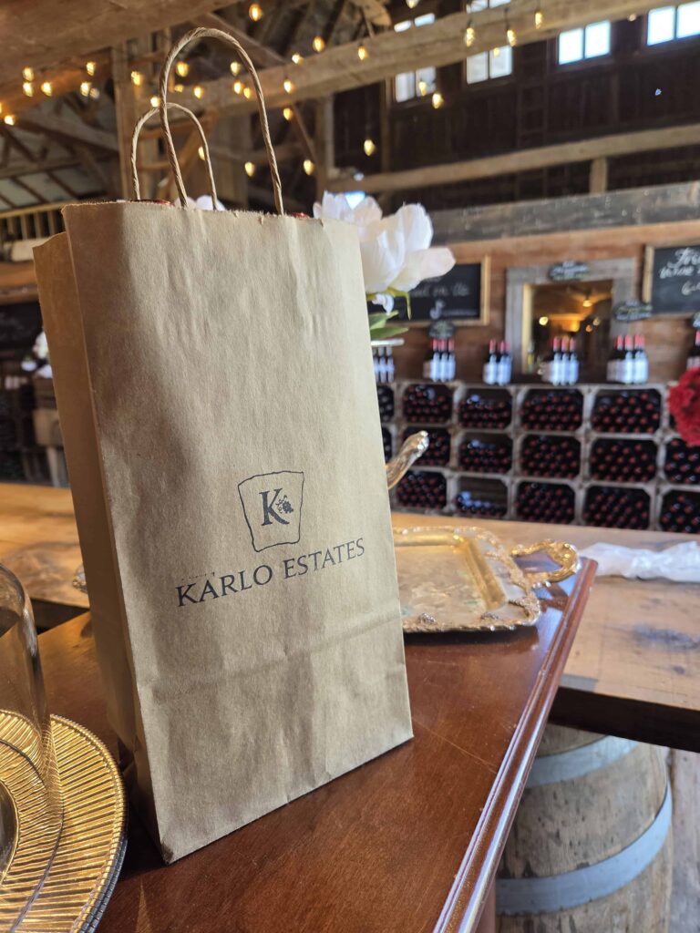 I loved Karlo Estates so much that I bought 2 bottles of wine.  It's by far the best winery in Prince Edward County