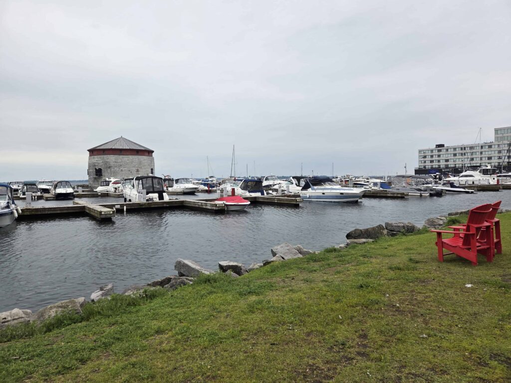 downtown Kingston is along the shores of Lake Ontario
