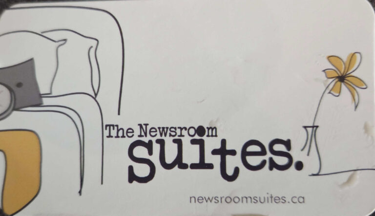 I enjoyed everything about my stay at the Newsroom Suites in Wellington Ontario