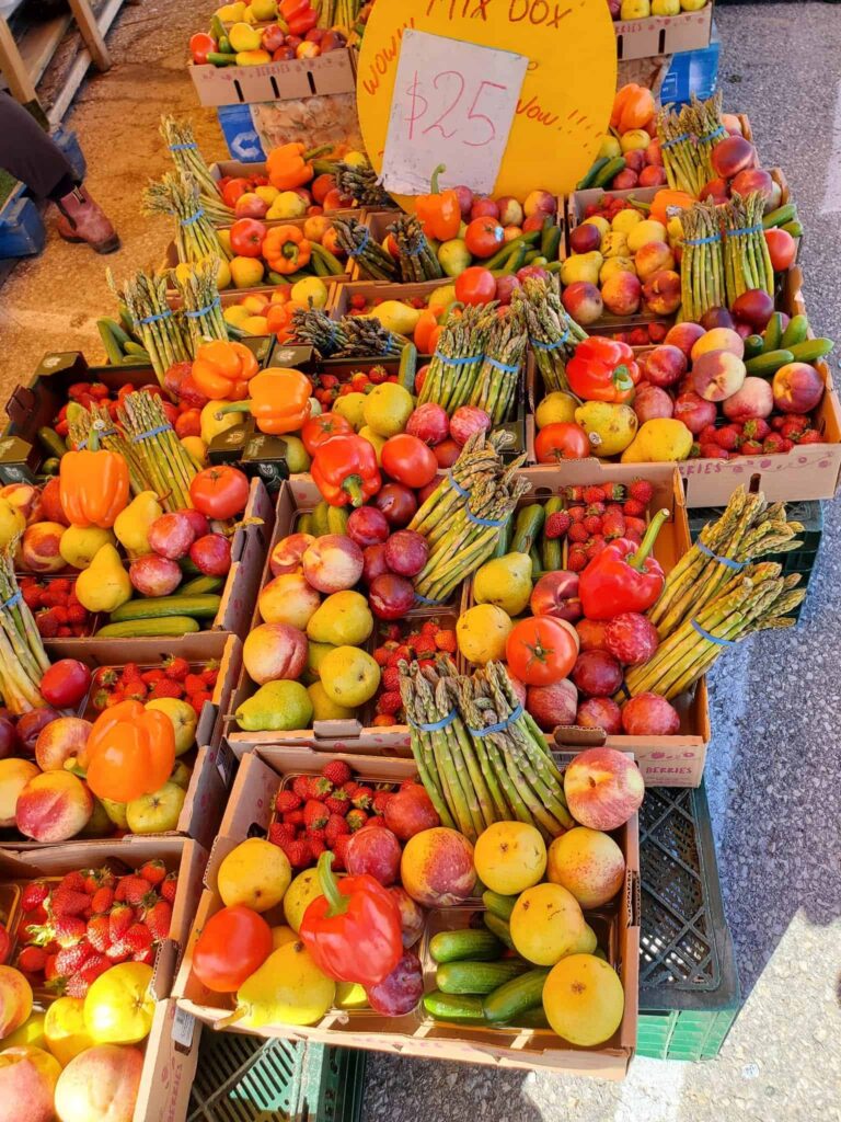 The St. Jacobs Market is full of fresh product grown by the local Mennonites