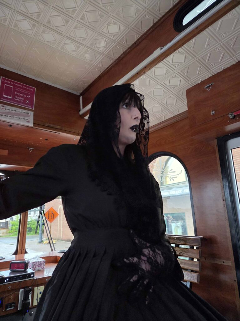 the trolley ghost tour is a lot of fun and the guide also shares the history of Kingston