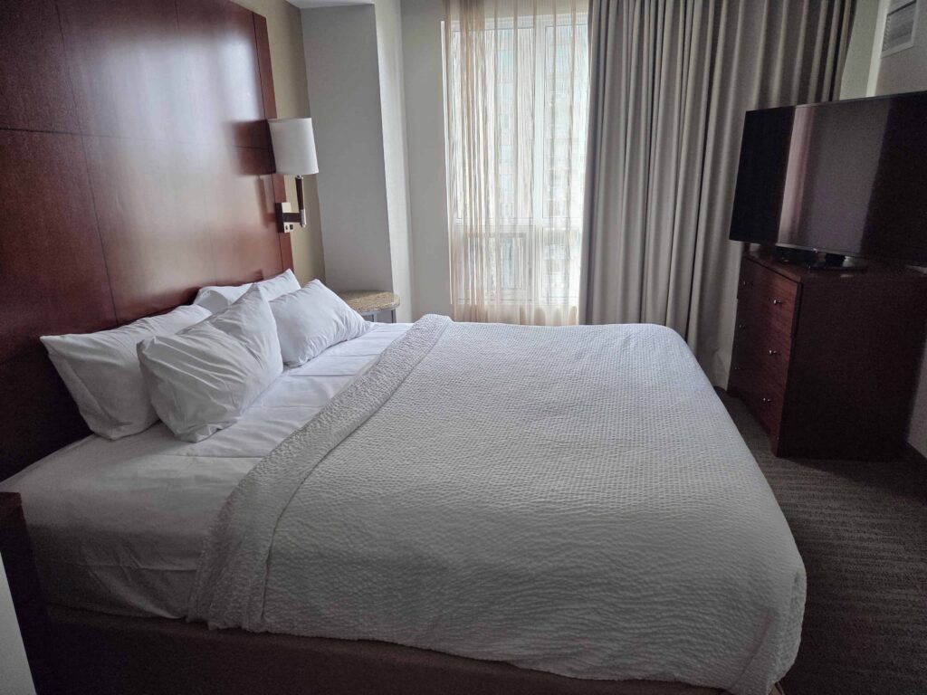 The Residence Inn offers 1 bedroom suites, which makes it the ideal place to stay for families