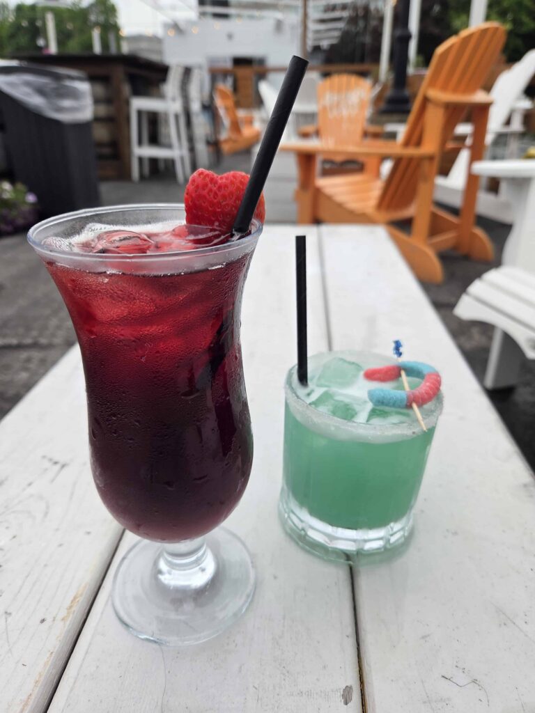 The Helm Dockside Patio is the best waterfront patio and restaurant in Kingston and serves delicious specialty drinks
