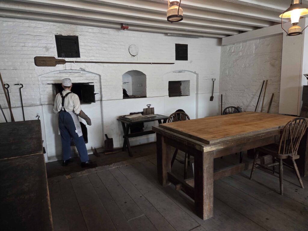 watch a bread baking demonstration when visiting Fort Henry