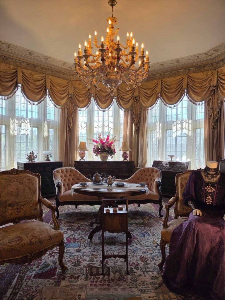 The ladies sitting room where they had tea in Casa Loma