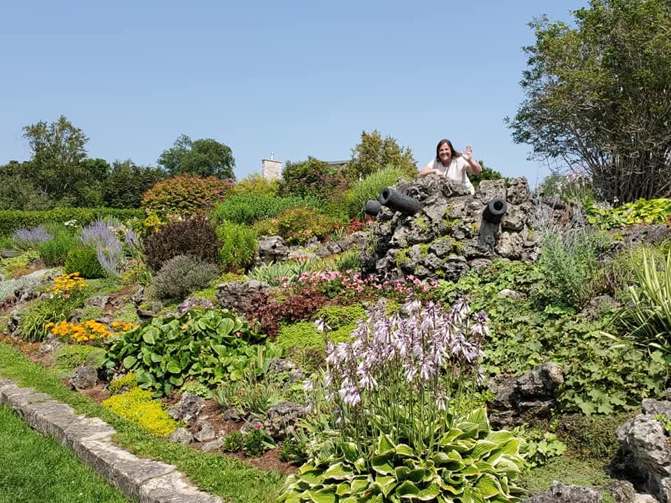 Have some fun with photographs of the cannon when visiting the Kincardine Rock Garden